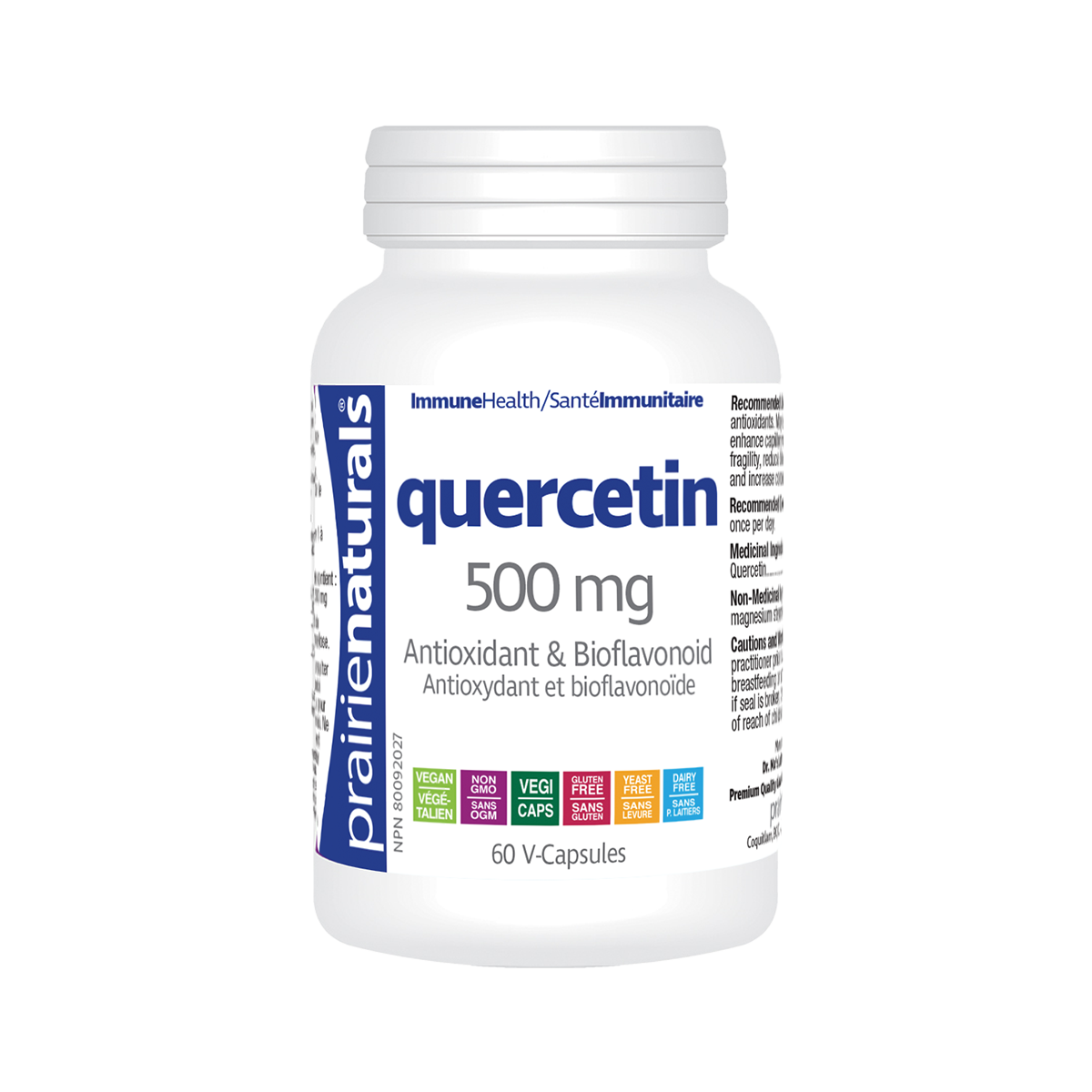 Prairie Naturals Quercetin 60 V-Capsule 肺結節槲皮素 60粒(潤肺抗敏)