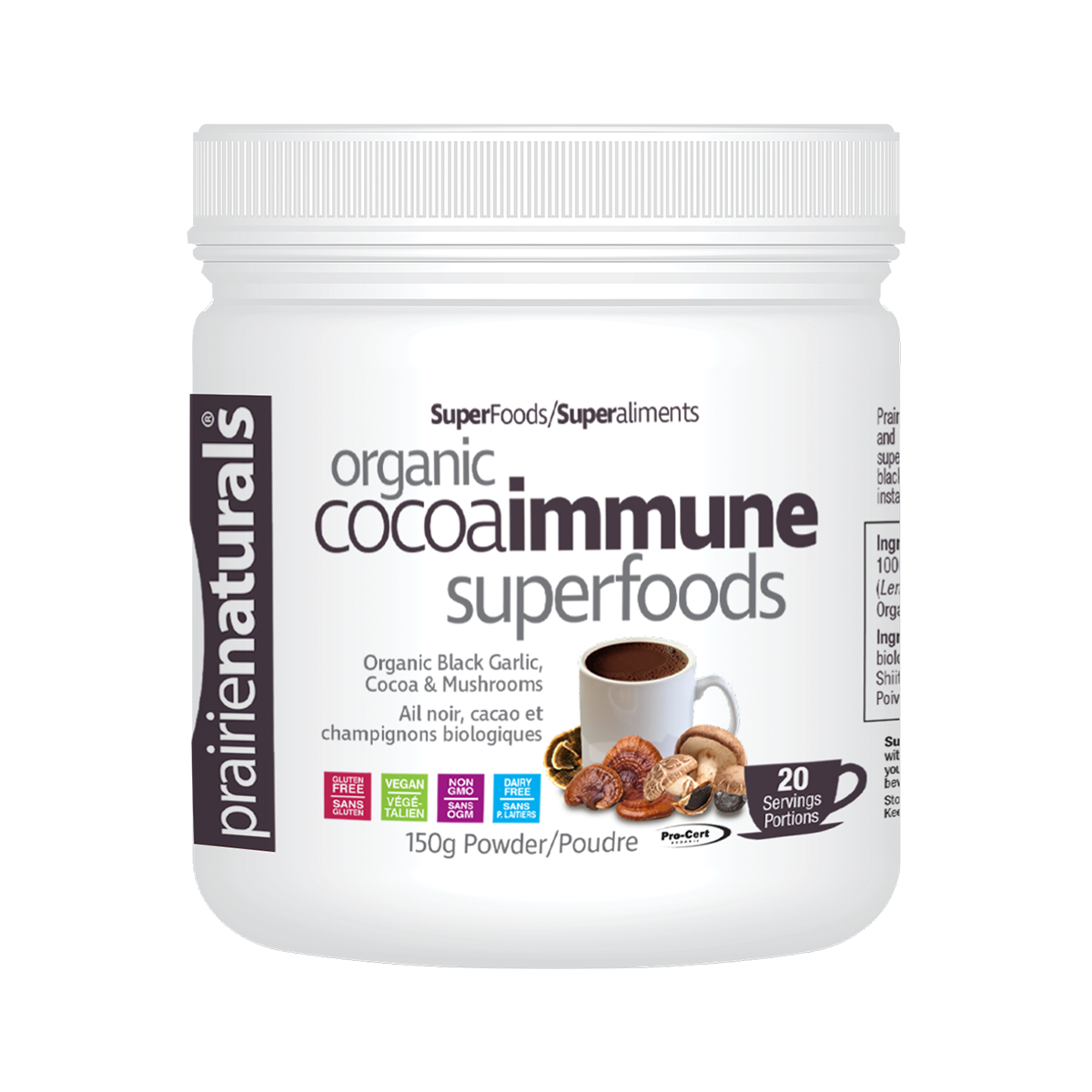 Prairie Naturals Organic CocoaImmune SuperFoods -免疫至尊超級食物粉-150g
