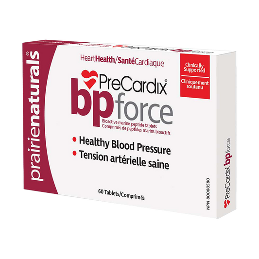 新品優惠-Prairie Naturals PreCardix® BP-Force-60Tablets 平衡血壓配方-60粒